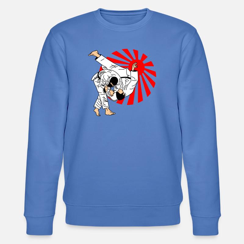 Judowurf mit japanischer Sonneneinstrahlung - Stanley/Stella Unisex Bio-Sweatshirt CHANGER - Blau