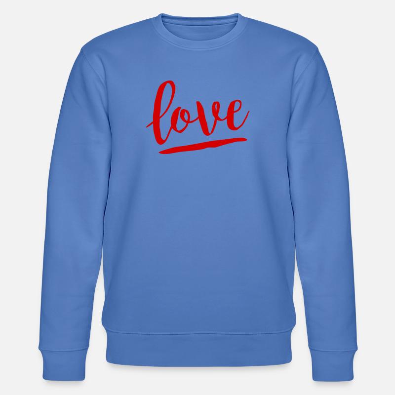Rote Liebe - Stanley/Stella Unisex Bio-Sweatshirt CHANGER  - Blau