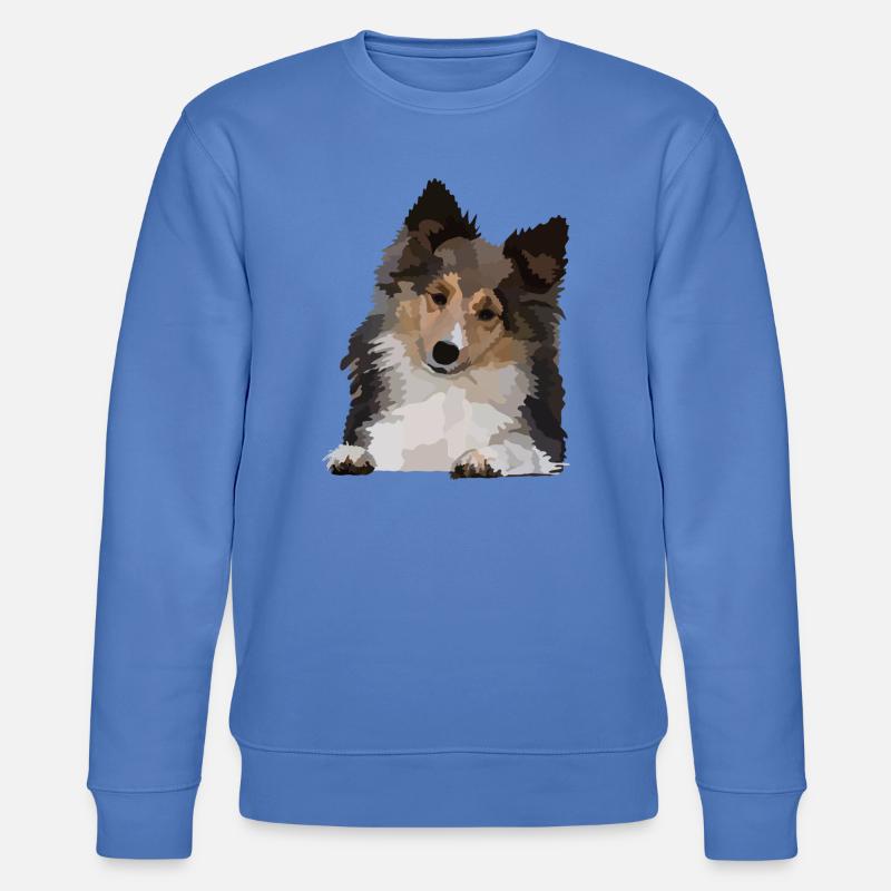 Dani, der Sheltie - Stanley/Stella Unisex Bio-Sweatshirt CHANGER  - Blau