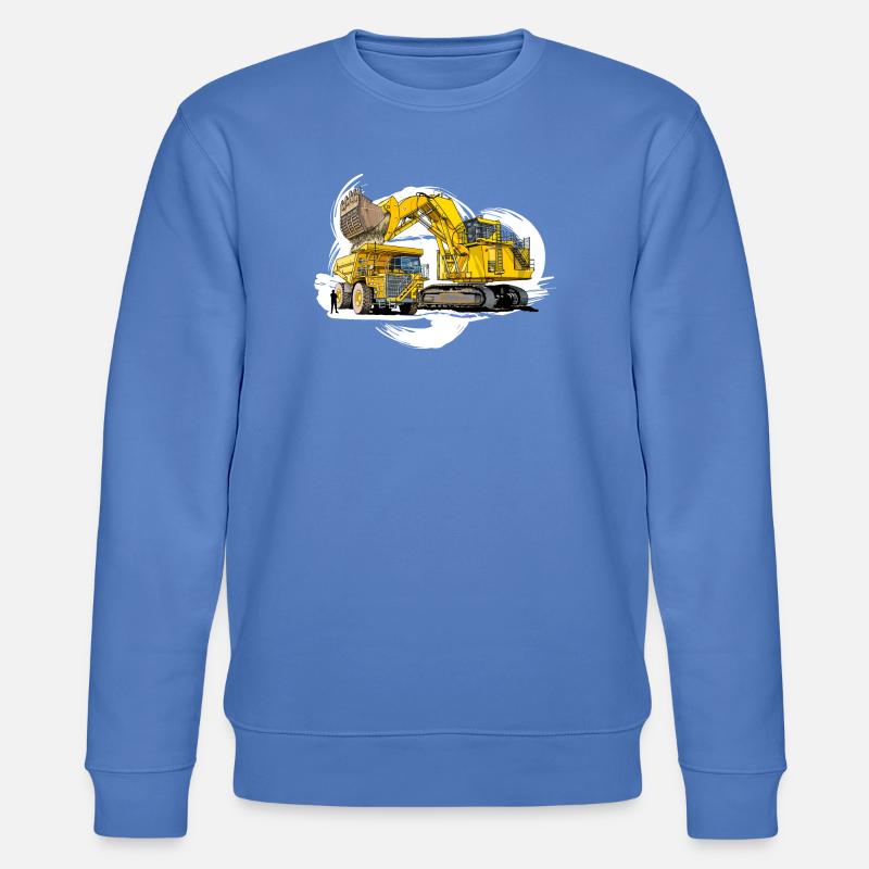 Méga machines sur le chantier - Sweat bio CHANGER Stanley/Stella Unisexe - bleu