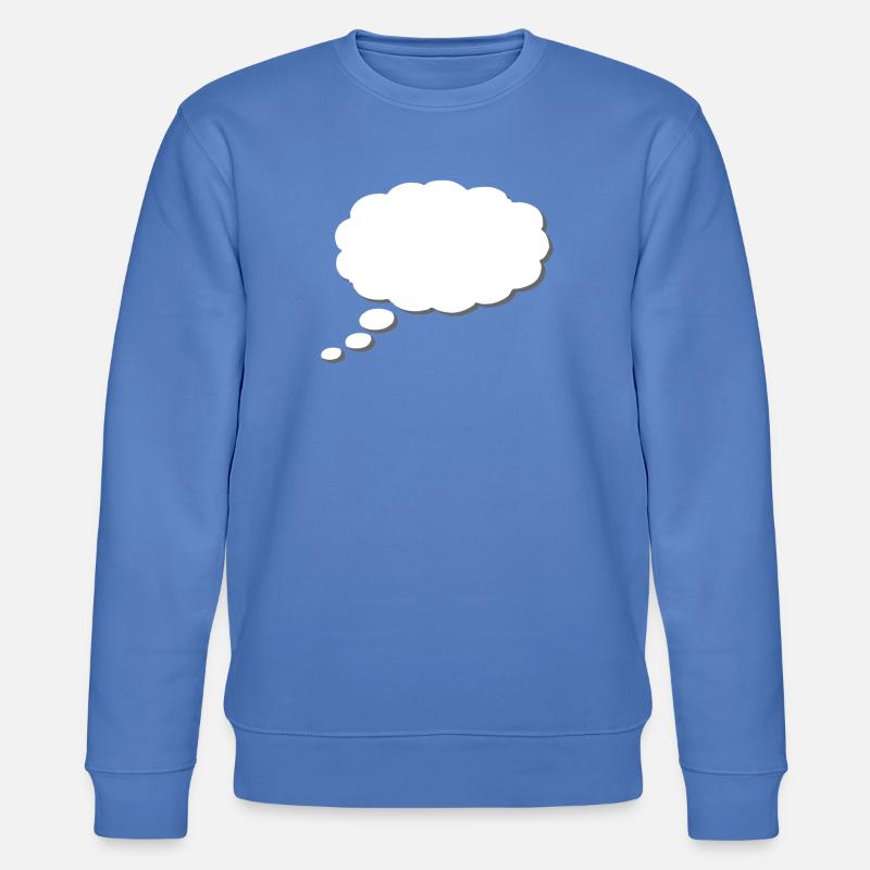 Thought Cloud, Thinkbubble. To personalize - Stanley/Stella CHANGER Unisex Organic Sweatshirt - bright blue