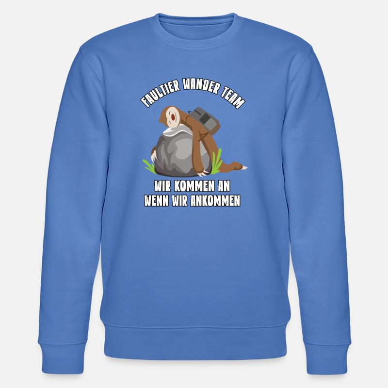 Wander Team Geschenk Bergsteiger Wanderung - Stanley/Stella Unisex Bio-Sweatshirt CHANGER  - Blau