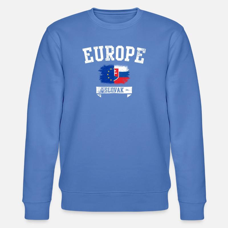 Drapeau slovaque de l’UE - Sweat bio CHANGER Stanley/Stella Unisexe - bleu