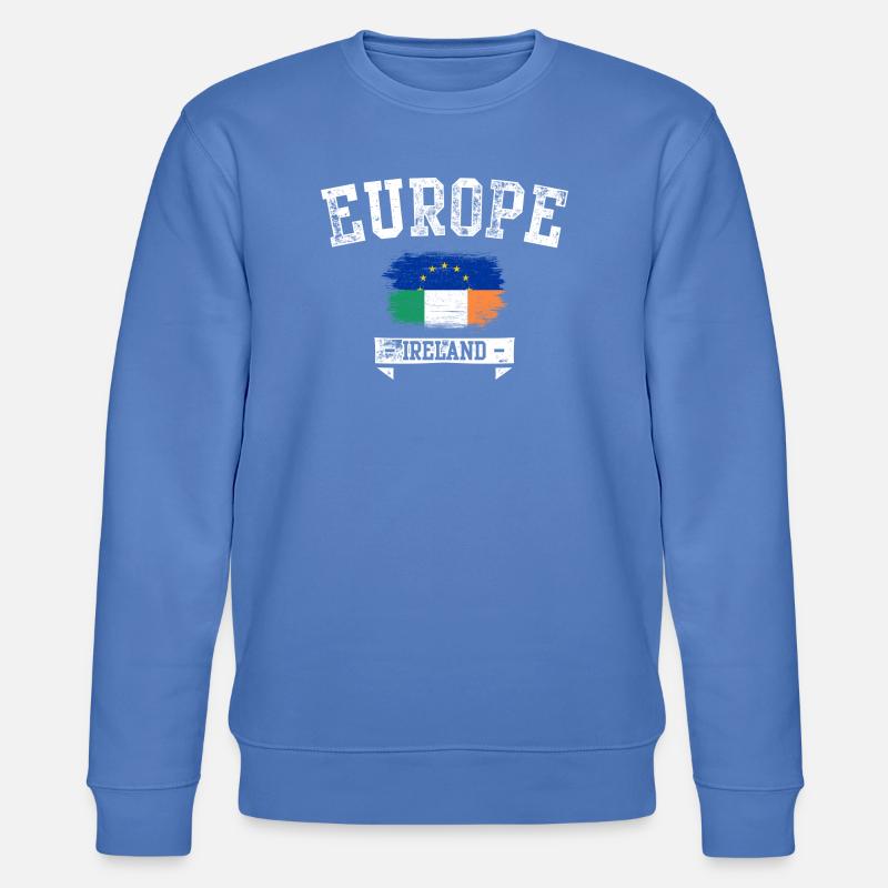 Flagge Irlands - Stanley/Stella Unisex Bio-Sweatshirt CHANGER  - Blau