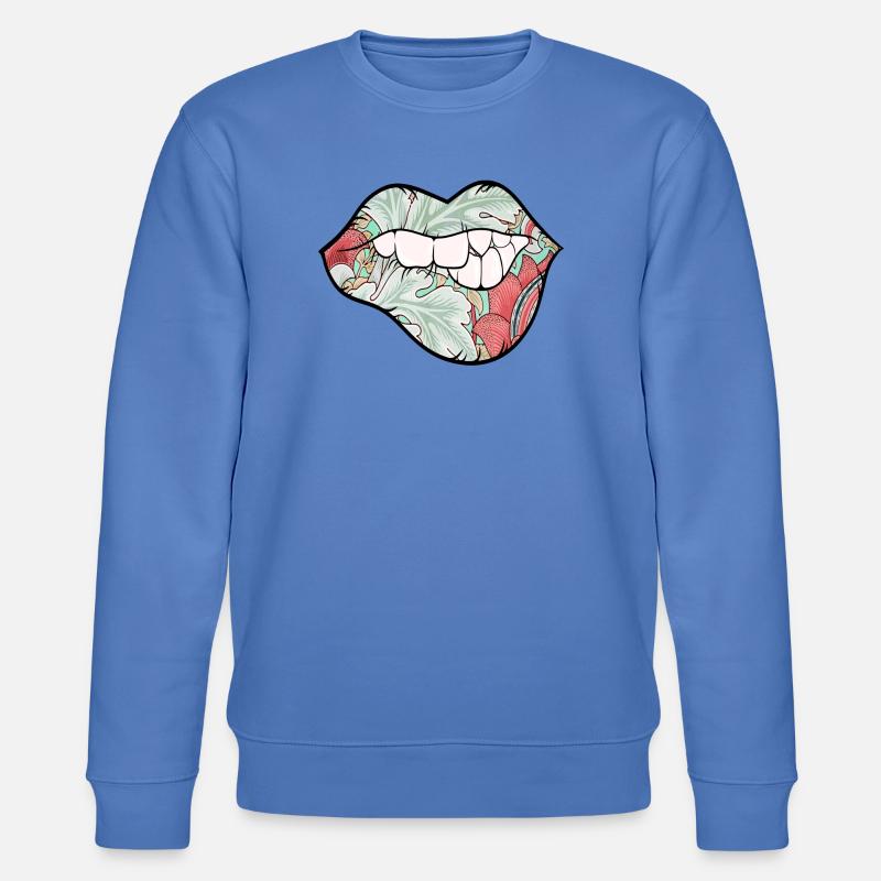 Nature Sexy Lips - Stanley/Stella Unisex Bio-Sweatshirt CHANGER - Blau
