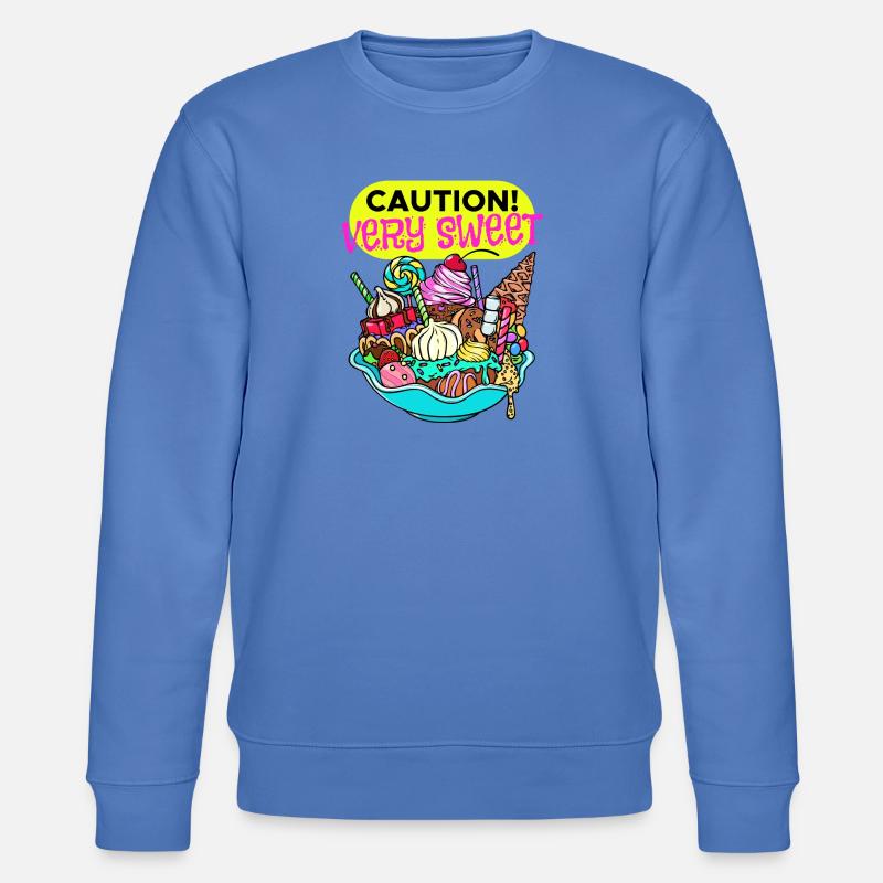 Cupcake Nachspeise Statement Naschen Süßigkeiten - Stanley/Stella Unisex Bio-Sweatshirt CHANGER  - Blau