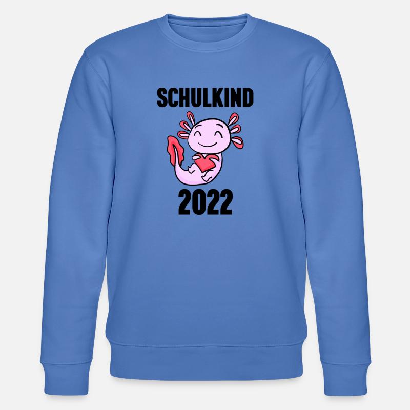 Schuldkind Einschulung 2022 - Stanley/Stella Unisex Bio-Sweatshirt CHANGER  - Blau