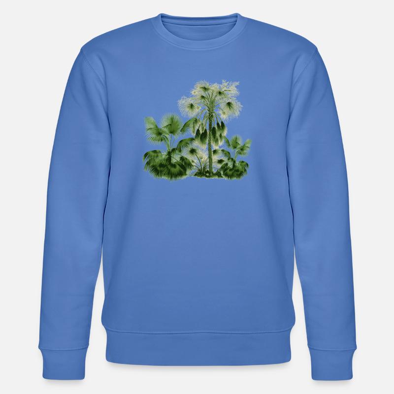 palmier - Sweat bio CHANGER Stanley/Stella Unisexe - bleu