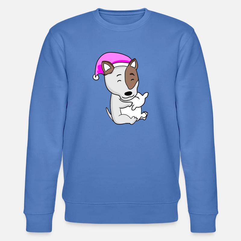 Hund Hunderasse Bullterrier - Stanley/Stella Unisex Bio-Sweatshirt CHANGER  - Blau