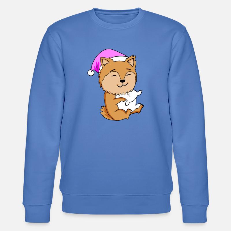 Hund Hunderasse Zwergspitz - Stanley/Stella Unisex Bio-Sweatshirt CHANGER  - Blau