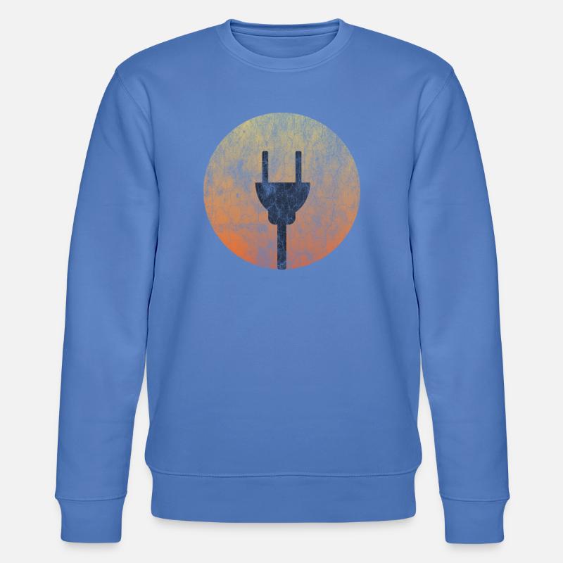 Solar Stecker - T-Shirt Design - Stanley/Stella Unisex Bio-Sweatshirt CHANGER - Blau