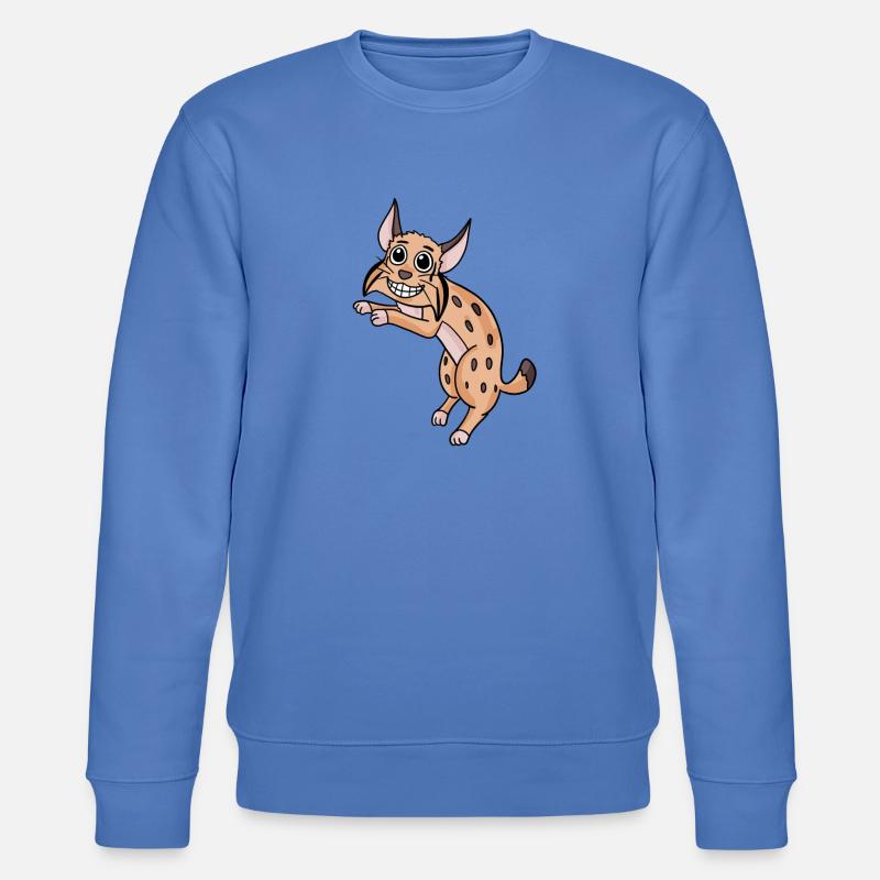 Pardelluchs Luchs Wildkatze Iberischer Luchs - Stanley/Stella Unisex Bio-Sweatshirt CHANGER  - Blau