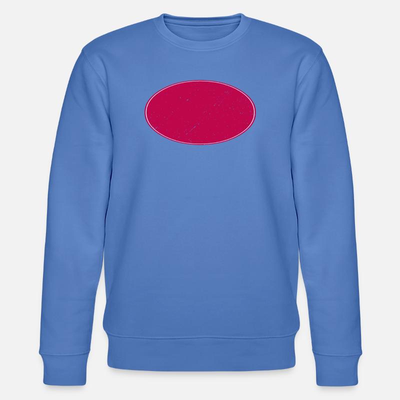 Ovaler Background schmutzig weinrot - Stanley/Stella Unisex Bio-Sweatshirt CHANGER  - Blau