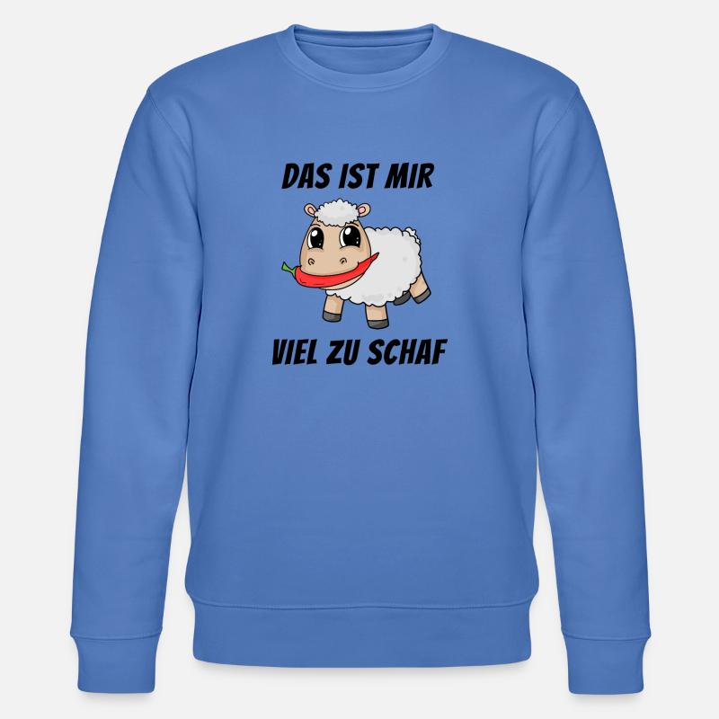 Scharf Schaf Lustig - Stanley/Stella Unisex Bio-Sweatshirt CHANGER  - Blau