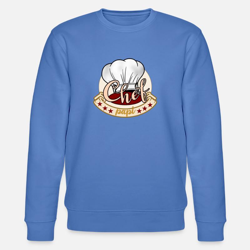 Chef cuisinier papi - Sweat bio CHANGER Stanley/Stella Unisexe - bleu