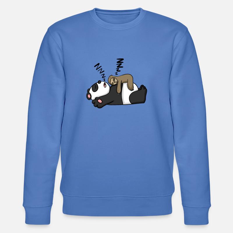 Faultier und Panda - Stanley/Stella Unisex Bio-Sweatshirt CHANGER - Blau