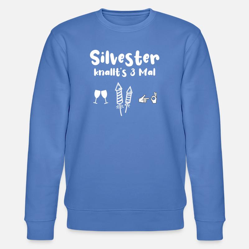 Silvester Knallen - Stanley/Stella Unisex Bio-Sweatshirt CHANGER - Blau