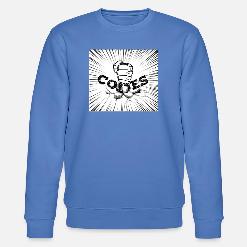 CRACK-CODES - Stanley/Stella Unisex Bio-Sweatshirt CHANGER  - Blau