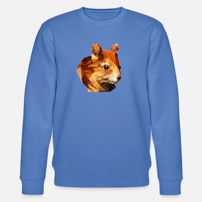 Polygon Eichhörnchen - Stanley/Stella Unisex Bio-Sweatshirt CHANGER  - Blau