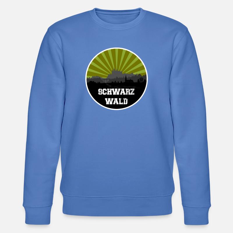 Schwarzwald Retro Skyline - Stanley/Stella Unisex Bio-Sweatshirt CHANGER - Blau