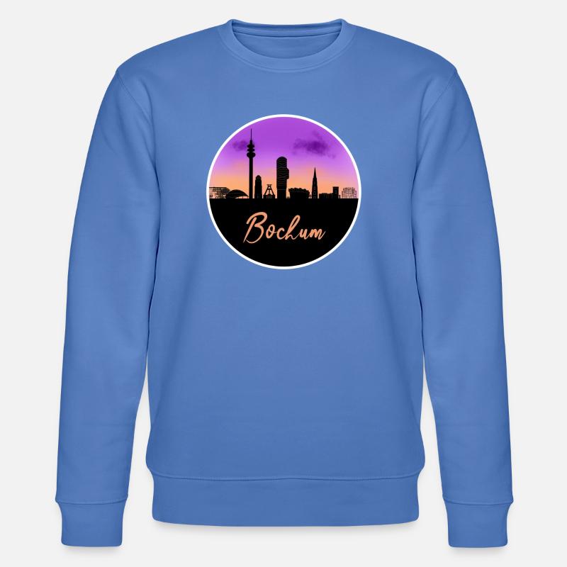 Bochum Fine Skyline - Stanley/Stella Unisex Bio-Sweatshirt CHANGER - Blau