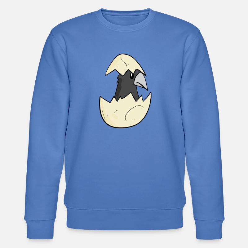Krähe Baby - Stanley/Stella Unisex Bio-Sweatshirt CHANGER - Blau