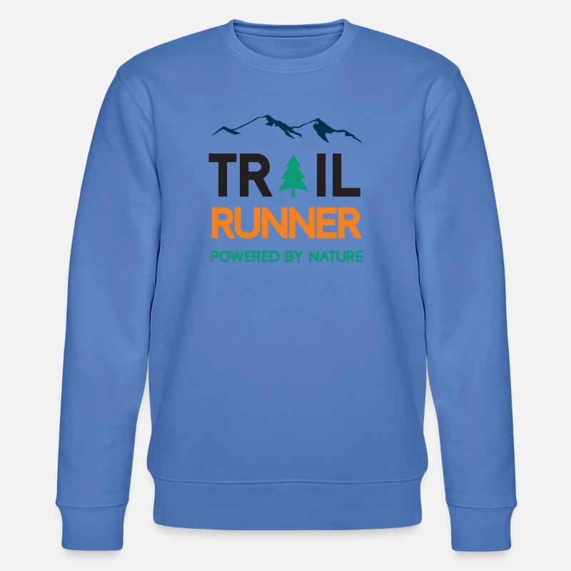 Trail Runner - Powered by Nature - Stanley/Stella Unisex Bio-Sweatshirt CHANGER  - Blau