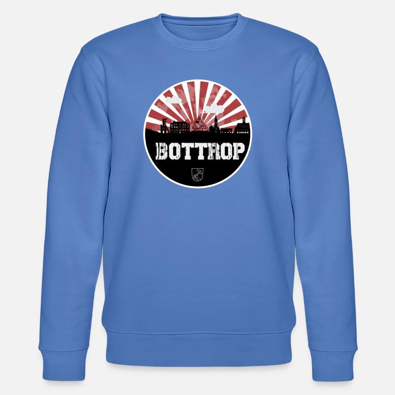 Bottrop Skyline Rotweiß - Stanley/Stella Unisex Bio-Sweatshirt CHANGER  - Blau