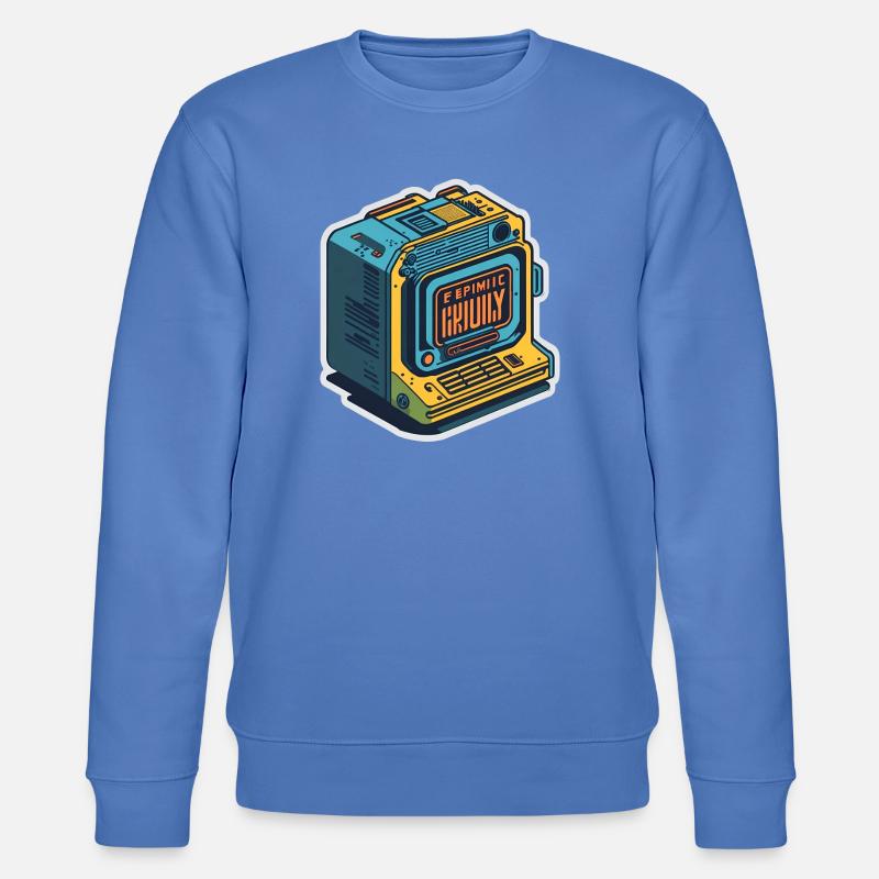 Ordinateur rétro - Sweat bio CHANGER Stanley/Stella Unisexe - bleu