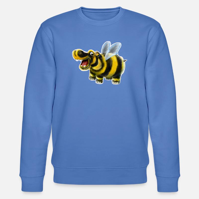 Das Hummel-Nilpferd - Stanley/Stella Unisex Bio-Sweatshirt CHANGER  - Blau
