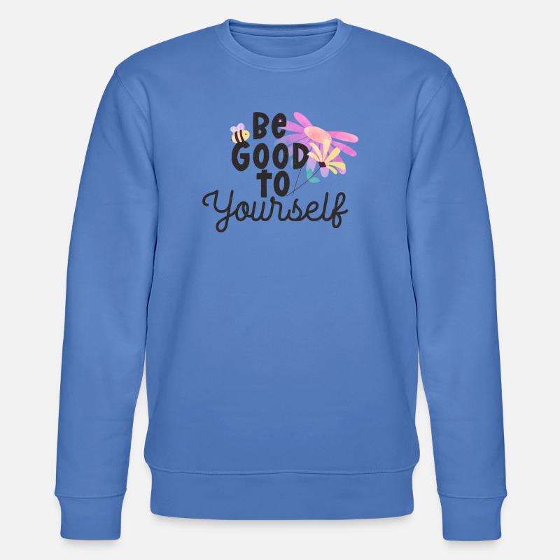 Sei gut zu dir selbst - Stanley/Stella Unisex Bio-Sweatshirt CHANGER  - Blau