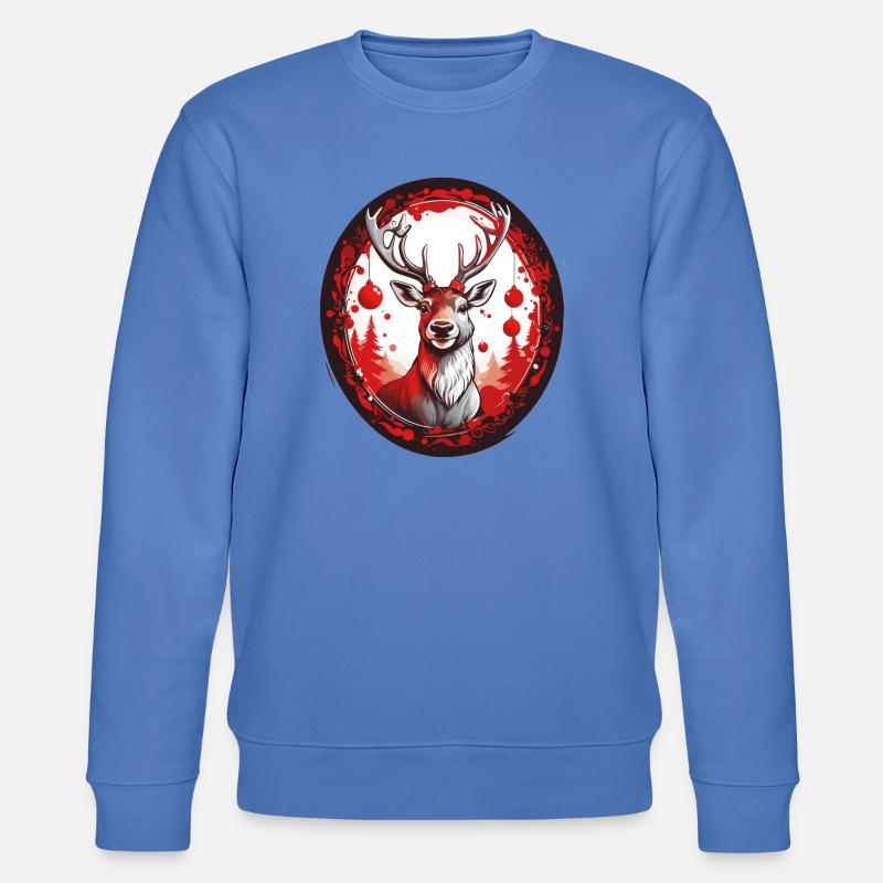 Rodolphe le renne - Sweat bio CHANGER Stanley/Stella Unisexe - bleu