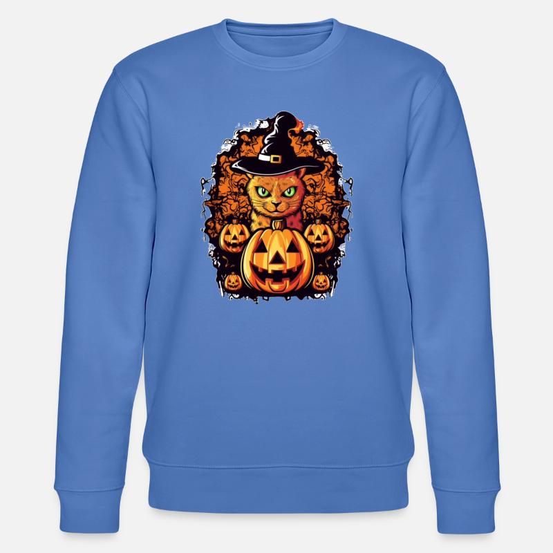 Conception d’Halloween Cat Magic - Sweat bio CHANGER Stanley/Stella Unisexe - bleu