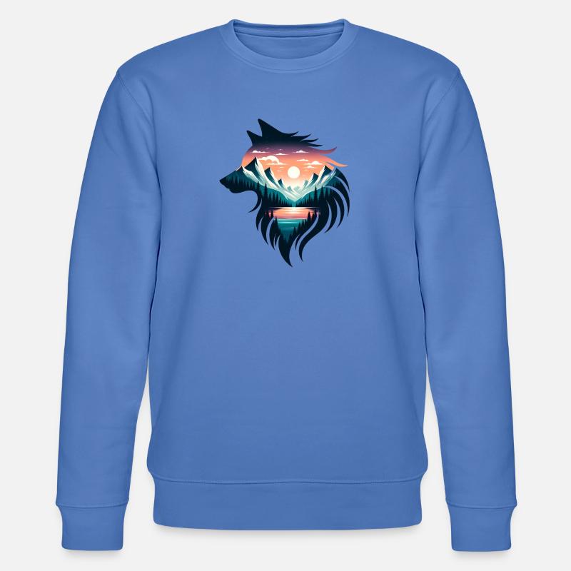Wolfsgestalt - Stanley/Stella Unisex Bio-Sweatshirt CHANGER  - Blau