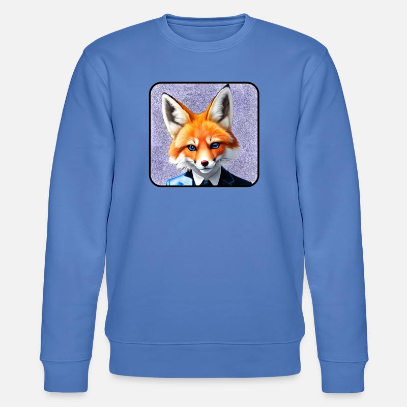 Fuchs im Anzug - Stanley/Stella Unisex Bio-Sweatshirt CHANGER  - Blau