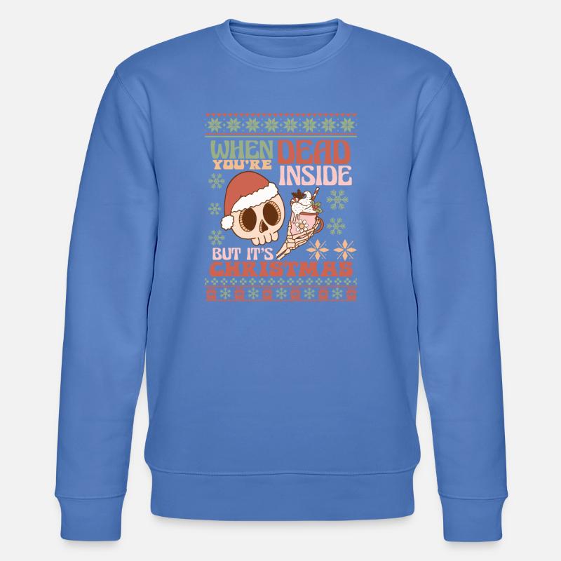 Pull de Noël moche - Sweat bio CHANGER Stanley/Stella Unisexe - bleu