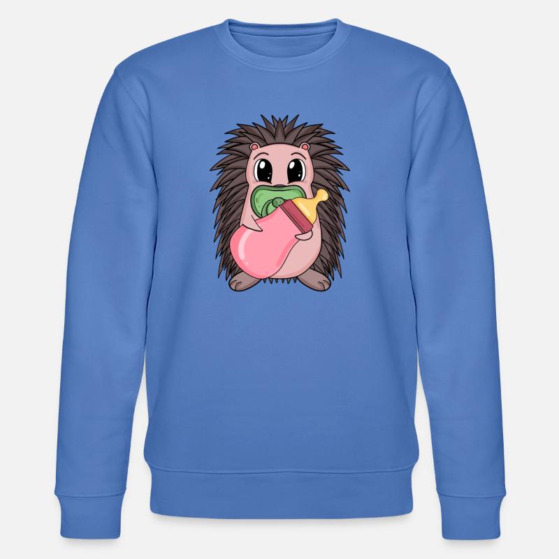 Motif de bébé hérisson - Sweat bio CHANGER Stanley/Stella Unisexe - bleu