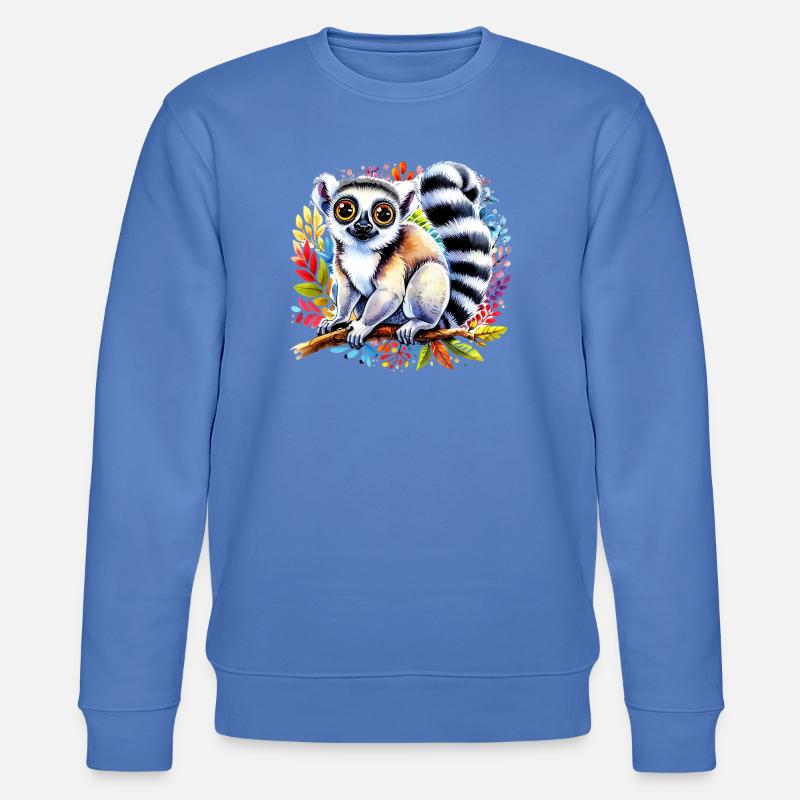 Lemur - Stanley/Stella Unisex Bio-Sweatshirt CHANGER  - Blau