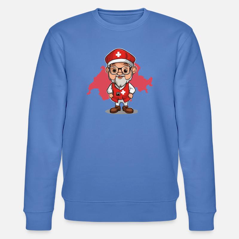 Schweiz, ich bin Schweizer, Schweizer Stolz - Stanley/Stella Unisex Bio-Sweatshirt CHANGER  - Blau