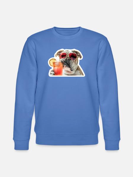 bully drinking cocktail - Stanley/Stella CHANGER Unisex Organic Sweatshirt - bright blue