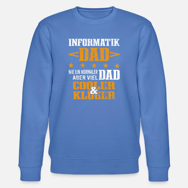 Informatiker Vater Programmierer Technik-Nerd - Stanley/Stella Unisex Bio-Sweatshirt CHANGER  - Blau