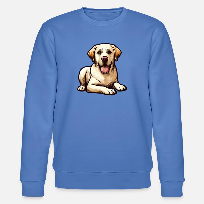 Chiot Labrador Joyeux Illustration - Sweat bio CHANGER Stanley/Stella Unisexe - bleu