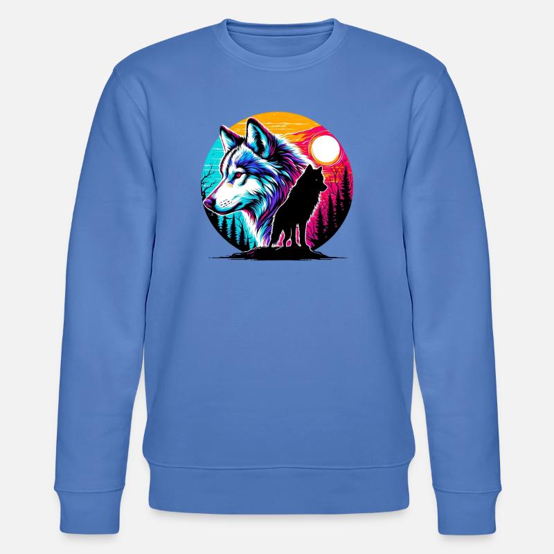 Loup - Sweat bio CHANGER Stanley/Stella Unisexe - bleu