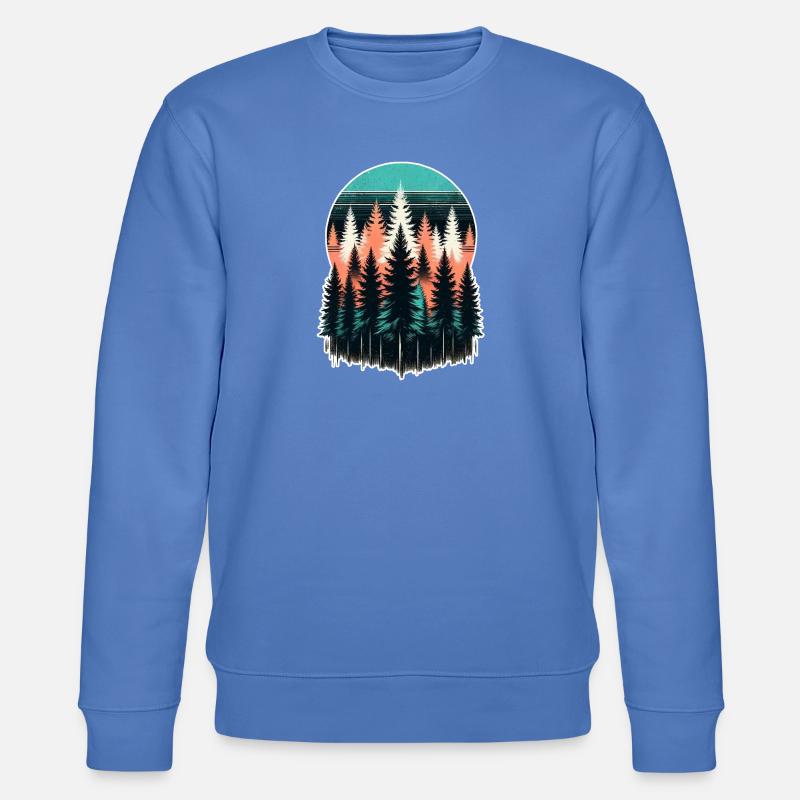 Waldlicht Abendrot - Stanley/Stella Unisex Bio-Sweatshirt CHANGER  - Blau
