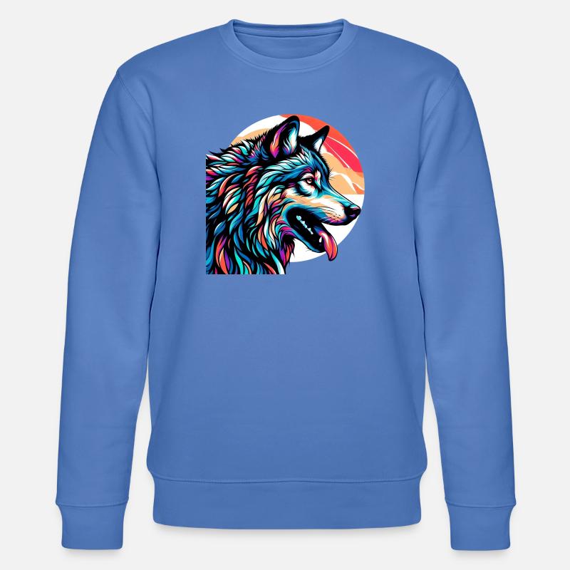 Wolf - Stanley/Stella Unisex Bio-Sweatshirt CHANGER - Blau