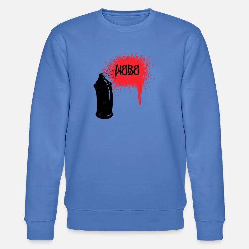 Spraydose Strassenkunst Wildstyle Graffiti Kunst - Stanley/Stella Unisex Bio-Sweatshirt CHANGER  - Blau