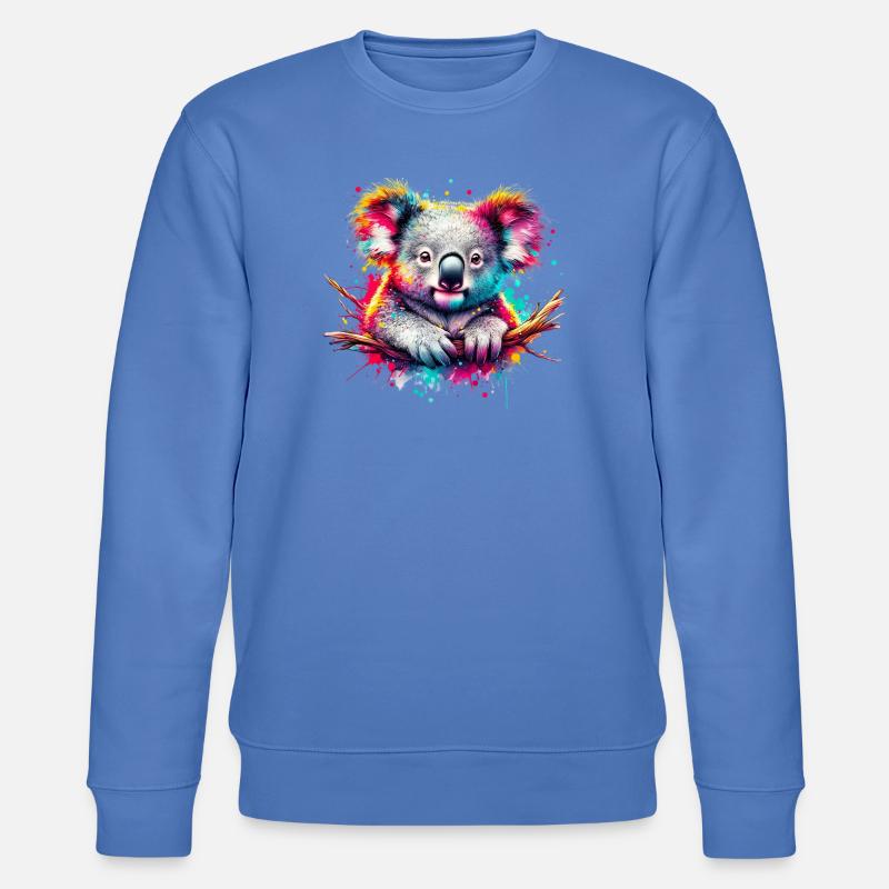 Koala - Stanley/Stella Unisex Bio-Sweatshirt CHANGER  - Blau