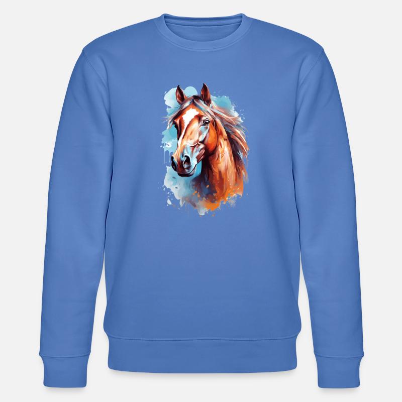 Conception du cheval Aqaurell - Sweat bio CHANGER Stanley/Stella Unisexe - bleu