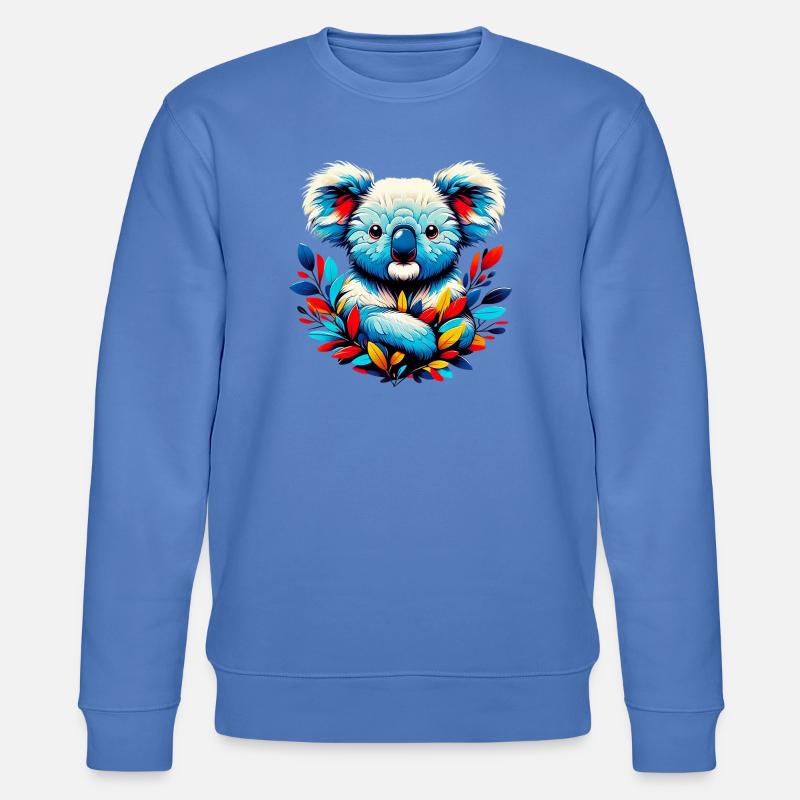 Koala - Stanley/Stella CHANGER Unisex Organic Sweatshirt - bright blue