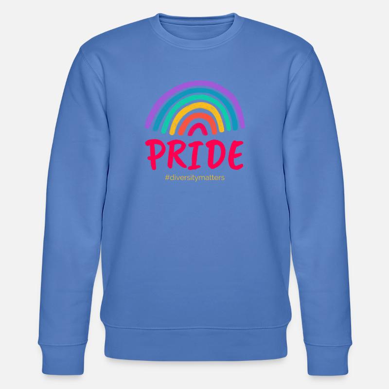 Pride pink #diversitymatters - Stanley/Stella Unisex Bio-Sweatshirt CHANGER  - Blau